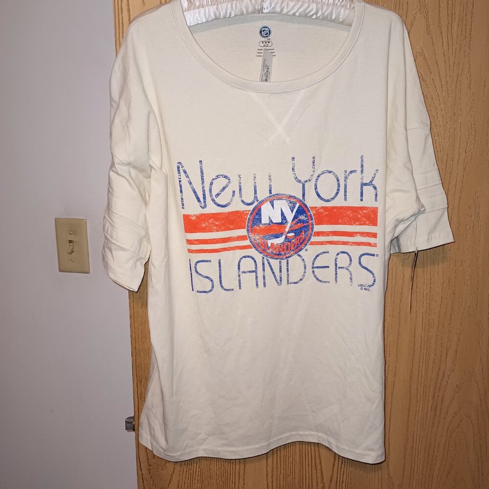 NEW Women's New York Islanders Cream Jersey